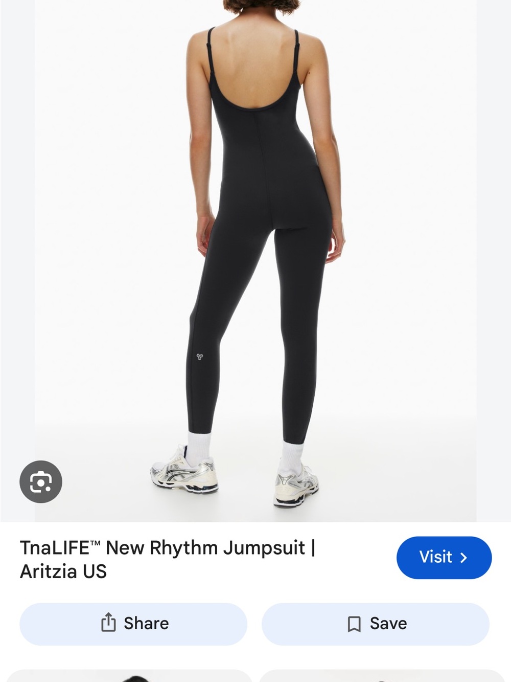 Aritzia TnaLIFE Rhythm Jumpsuit Shaded Grey